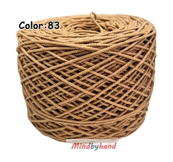 เชือกฟอก เกรด A สี 83 สีกาแฟ