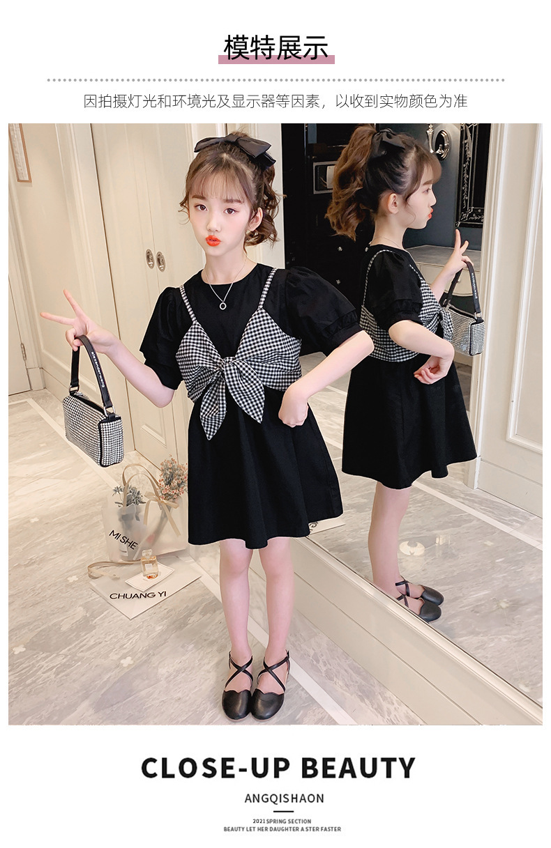 dr4919 เดรส เด็กโต 3 ตัวต่อแพ็ค 110-170 (เลือกไซส์ได้ให้ครบแพ็ค)