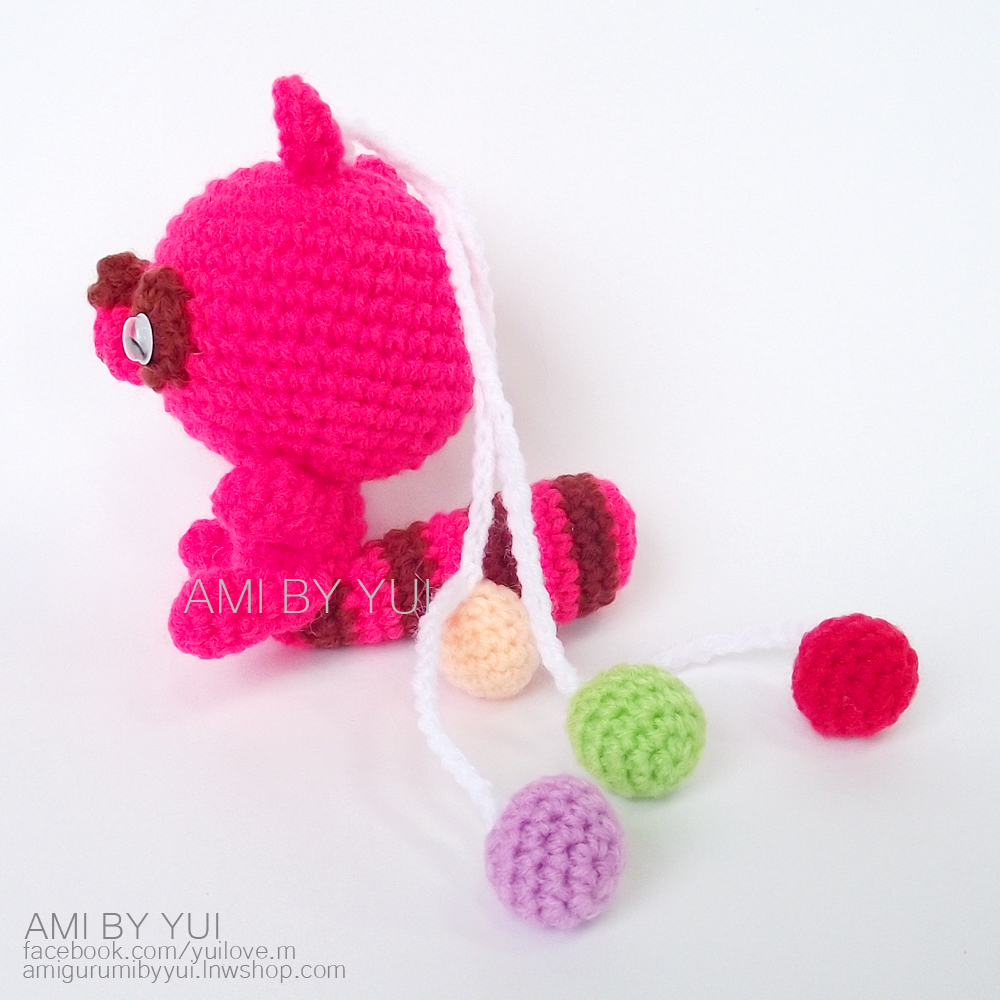 พวงห้อยกระเป๋าแรคคูนตากลม