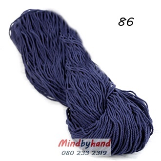 เชือกฟอก แบบไจ 86 สีน้ำเงินกรมท่า