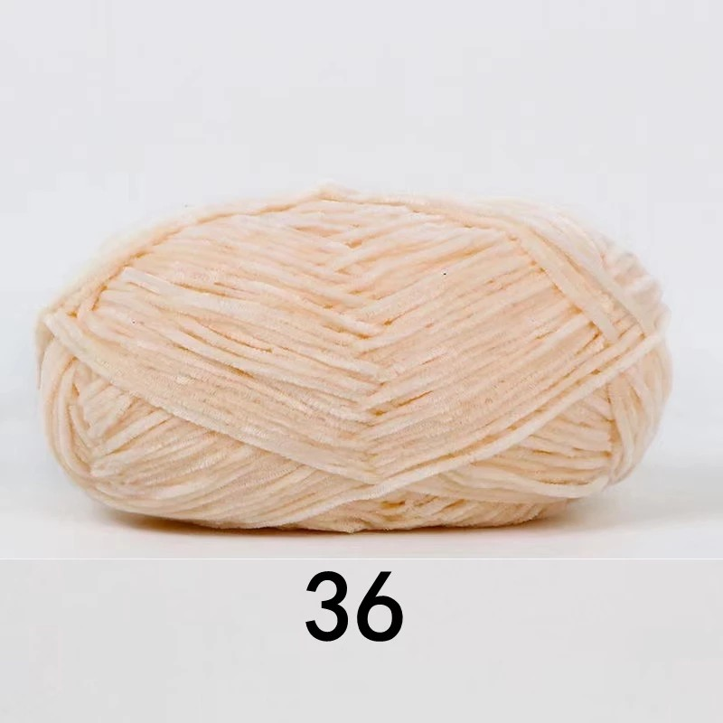 ไหมพรมกำมะหยี่เส้นเล็ก สี 36