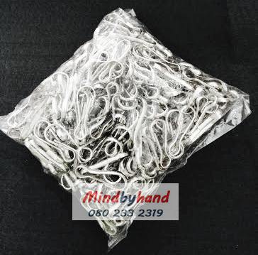 ตัวเกี่ยว / ตะขอ (คอหมา) สีเงิน ขนาด 3 ซม.