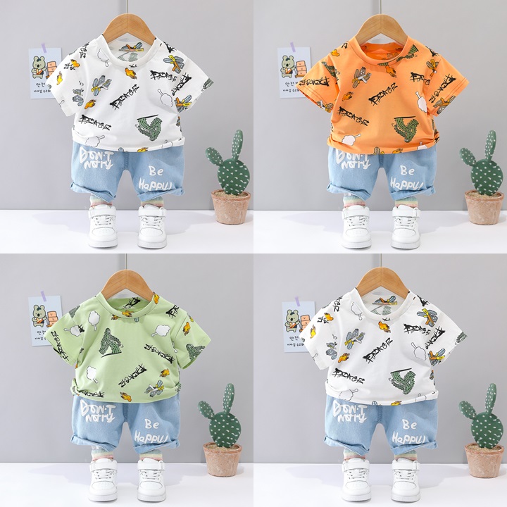 ha1561 เสื้อ+กางเกง size 80-110 จำนวน 4 ตัวต่อแพ็ค