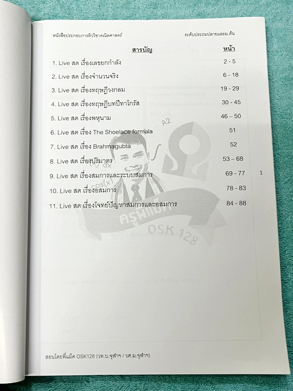 ►ครูพี่แม็ค◄ หนังสือเรียนวิชาคณิตศาสตร์ อ.อัฐวุฒิ P.Mac Ost คณิตศาสตร์ ระดับชั้นประถมปลายและม.ต้น มีโจทย์ข้อสอบแข่งขันข้อสอบจริง โจทย์มีความยากระดับ Advanced เหมาะสำหรับเด็กที่มีพื้นฐานดี หนังสือมีเขียนเล็กน้อย ไม่มีเฉลย อาจารย์รวบรวมโจทย์ข้อสอบจากสนามแข่