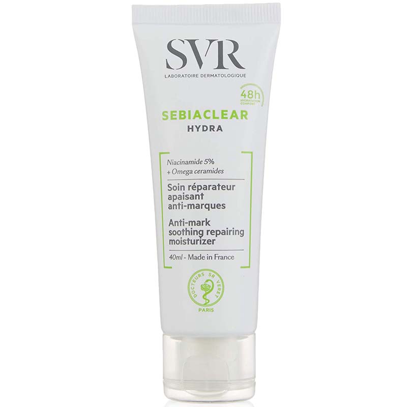 พร้อมส่ง มอยเจอร์ไรเซอร์ลดสิว SVR Sebiaclear Hydra Anti-Mark Soothing Repairing Moisturizer 40ml.