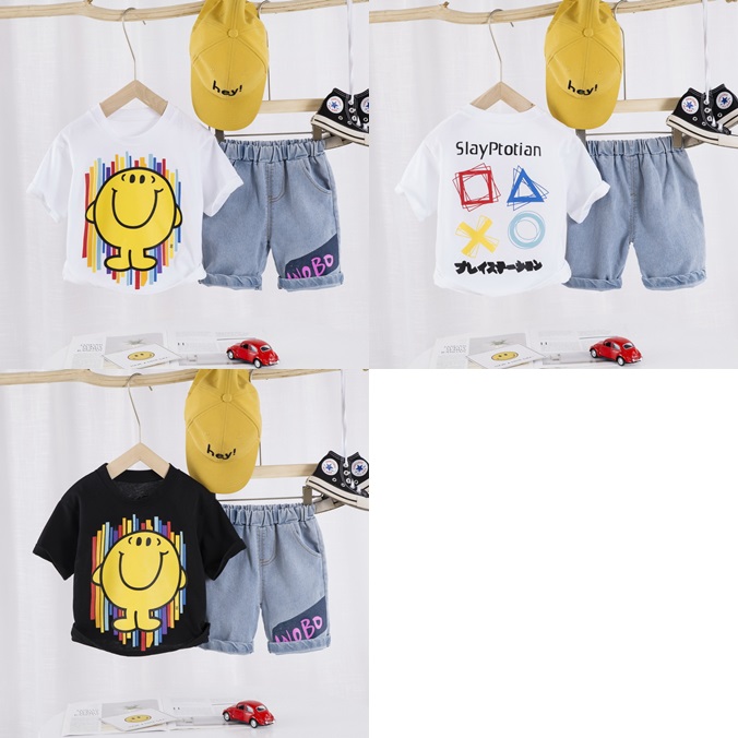 ha1380 เสื้อ+กางเกง size 80-110 จำนวน 4 ตัวต่อแพ็ค