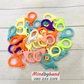 ก้ามปู พลาสติก ขนาด 1.8x3 cm.