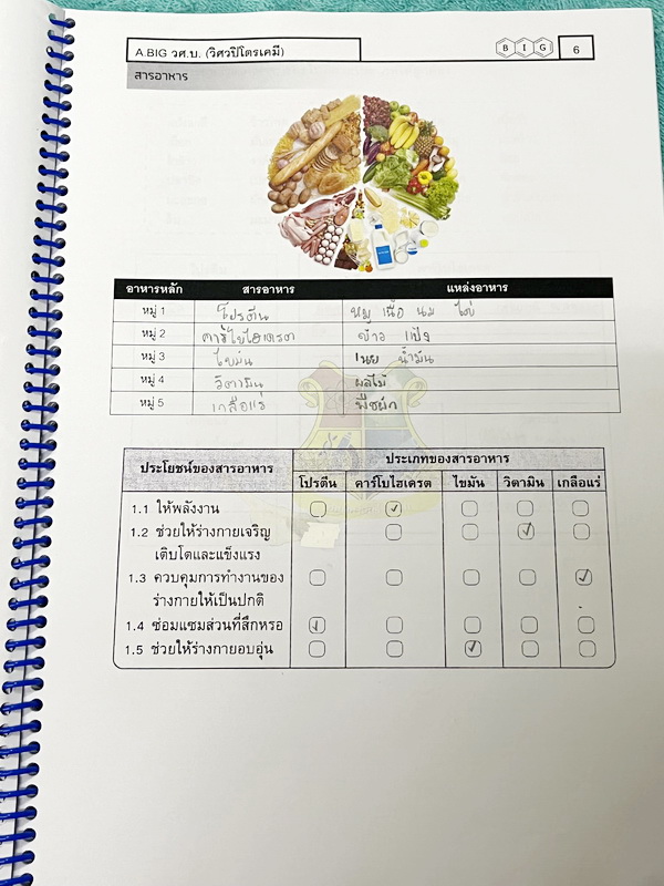 ►สสวท. ป.5◄ หนังสือเรียนพิเศษ อ.บิ๊ก ป.5 สสวท. เล่ม 1-4 มีสรุปเนื้อหาและโจทย์ Test ข้อสอบประจำบท จดครบเกือบทั้งเล่ม จดละเอียด มีบางหน้าเว้นว่างไปบ้างไม่ได้จด หนังสือใส่ปกสันเกลียว เปิดอ่านง่าย