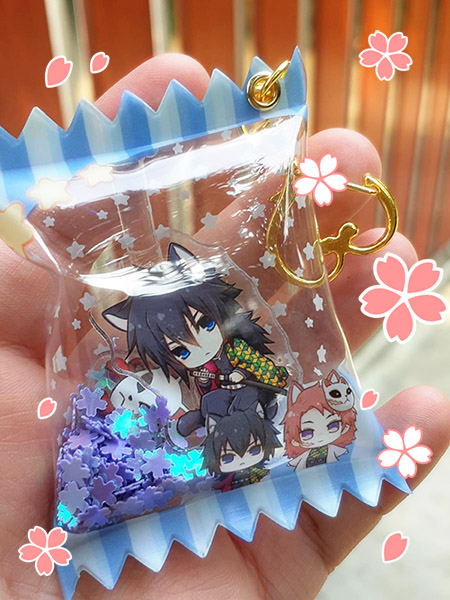 Kimetsu no Yaiba : Sabito & Giyu Candy Bag Charm
