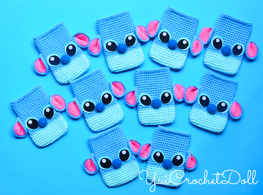 ซองใส่โทรศัพท์มือถือไหมพรม สติช