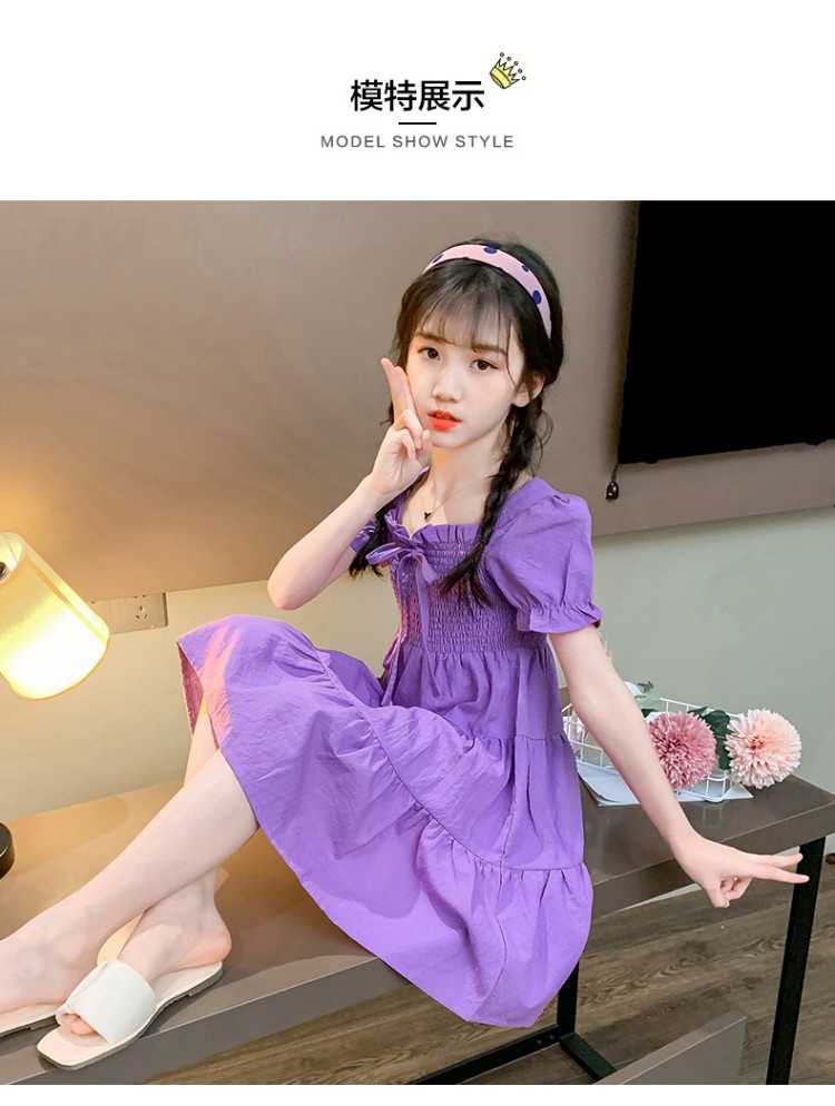 dr4727 เดรส เด็กโต 3 ตัวต่อแพ็ค 110-160 (เลือกไซส์ได้ให้ครบแพ็ค)