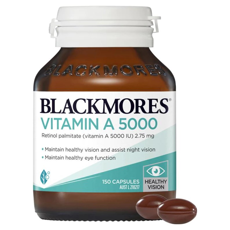 พร้อมส่ง Blackmores Vitamin A 5000IU Eye Care 150 Tablets แบล็คมอร์ วิตามินเอ บำรุงสายตา ช่วยในการมองเห็น บำรุงดวงตา