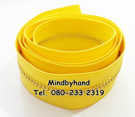 ซิปฟันเหล็ก No.5 ฟันสีทอง