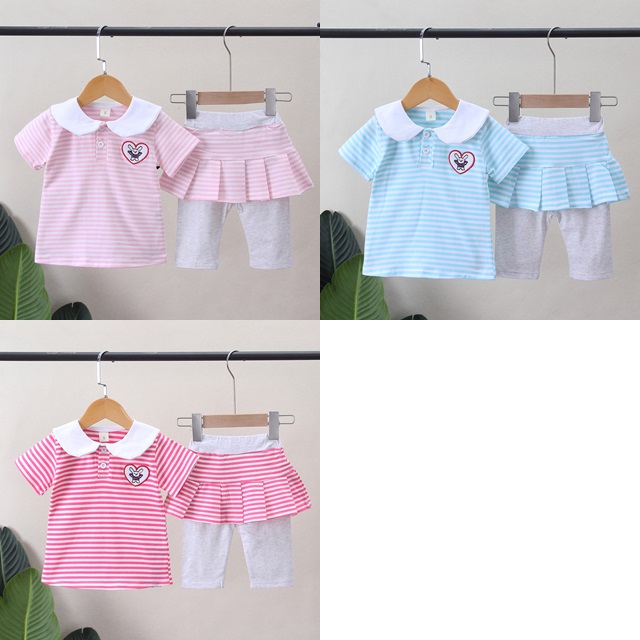 ha1421 เสื้อ+กางเกง size 80-110 จำนวน 4 ตัวต่อแพ็ค