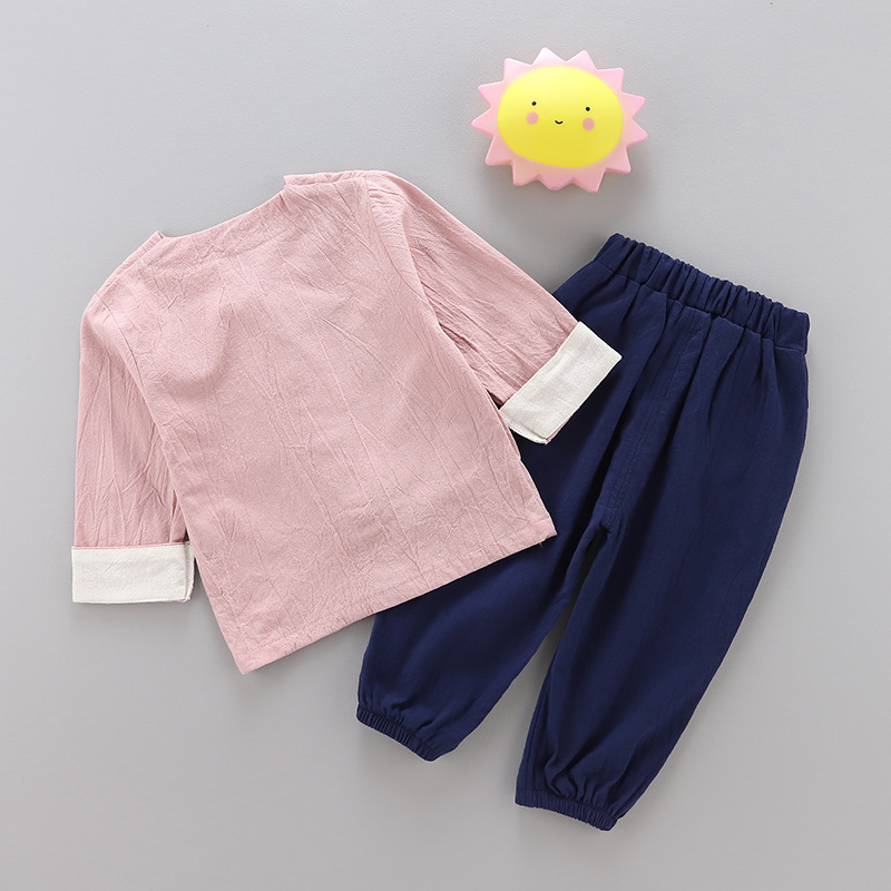 ha497 เสื้อแขนยาว+กางเกง size 80-120 5ตัวต่อแพ็ค