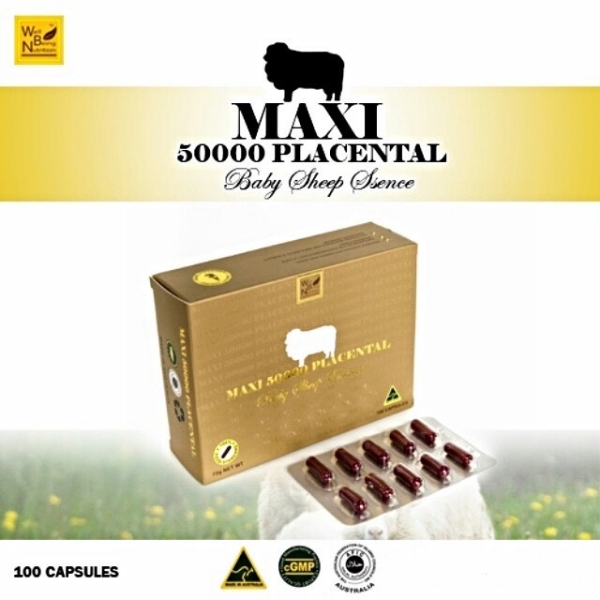 พร้อมส่ง รกแกะเข้มข้นสูงมาก Wealthy Health Maxi 50000 Placental