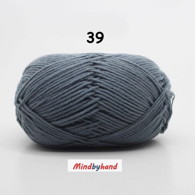 Milk Cotton เส้น4ply สีพื้น 39 Gray
