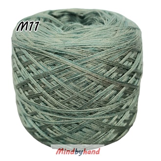 ไหมเรย่อน สีเหลือบ M11 สีเขียวมิ้นท์หม่น