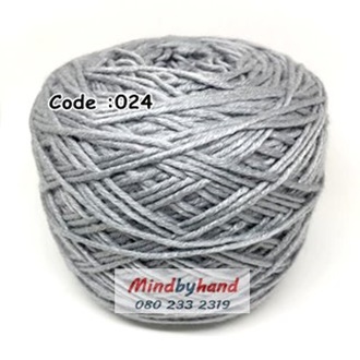 ไหมเบบี้ซิลค์ 50 กรัม สี 24 สีเทาอ่อน