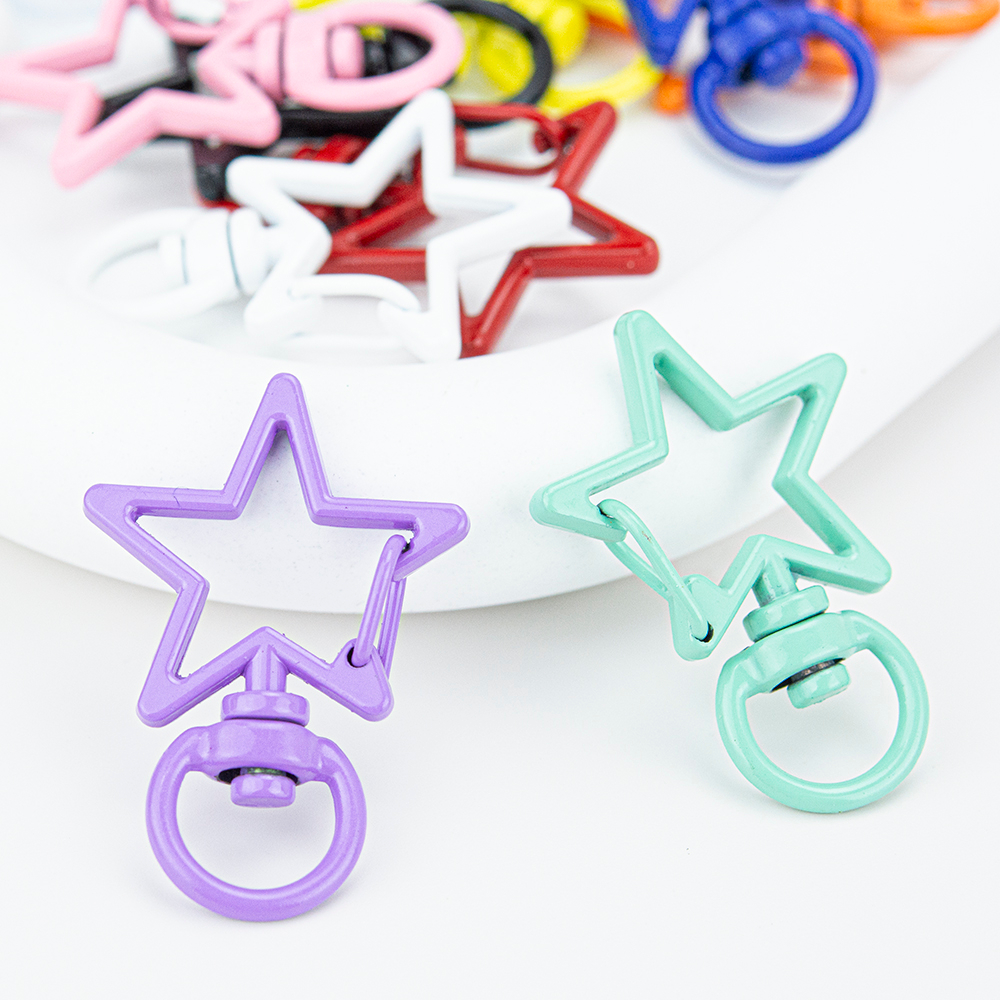 [ส่งจากไทย] MT47 ตะขอก้ามปูรูปดาว ตะขอพวงกุญแจ อะไหล่พวงกุญแจ DIY Craft╭♥