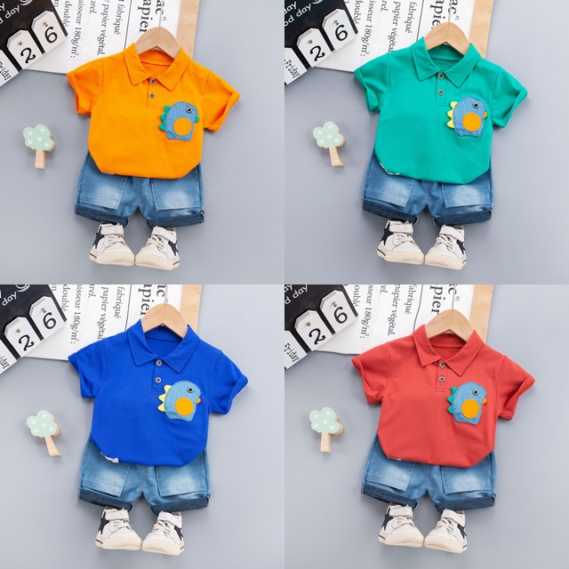 ha1412 เสื้อ+กางเกง size 80-110 จำนวน 4 ตัวต่อแพ็ค