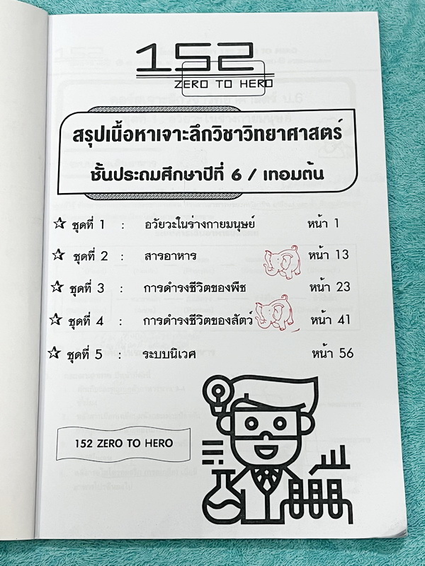 ►หนังสือประถมปลาย◄ Zero to Hero คอร์สเจาะลึกวิชาวิทยาศาสตร์ ป.6 เทอมต้น มีสรุปเนื้อหาสำคัญ มีโจทย์แบบทดสอบประจำบท จดครบเกือบทั้งเล่ม จดละเอียด