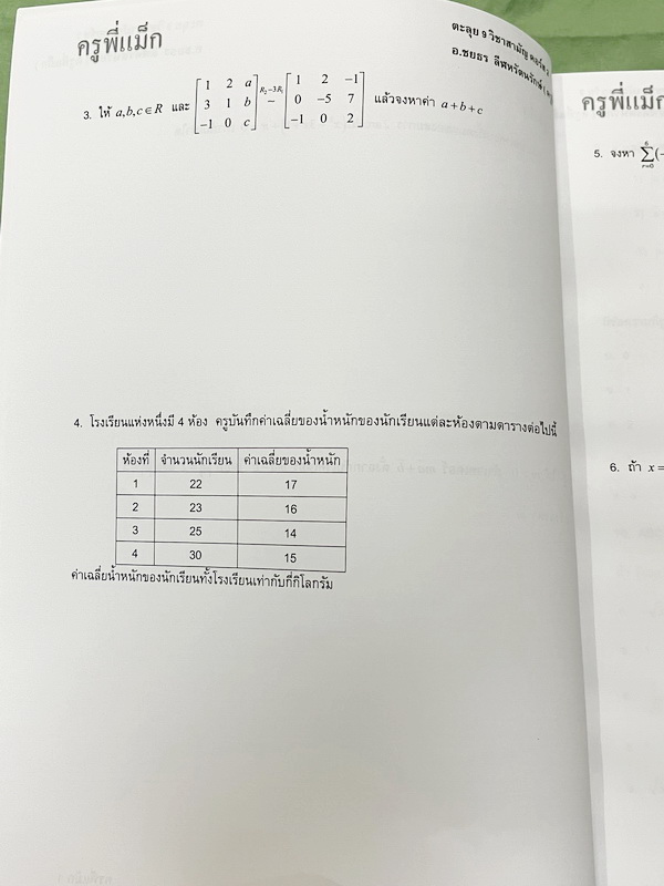 ►ครูพี่แม๊ก◄ อ.ชยธร ครูพี่แม๊ก IBright School คอร์ส ตะลุยโจทย์คณิตศาสตร์วิชาสามัญ กสพท เล่ม1-2 รวม 2 เล่ม โจทย์ยากเข้มข้น เหมาะสำหรับเด็กที่มีพื้นฐานดีพอสมควร หนังสือไม่มีรอยขีดเขียน ไม่มีเฉลย หนังสือเล่มหนาใหญ่มาก