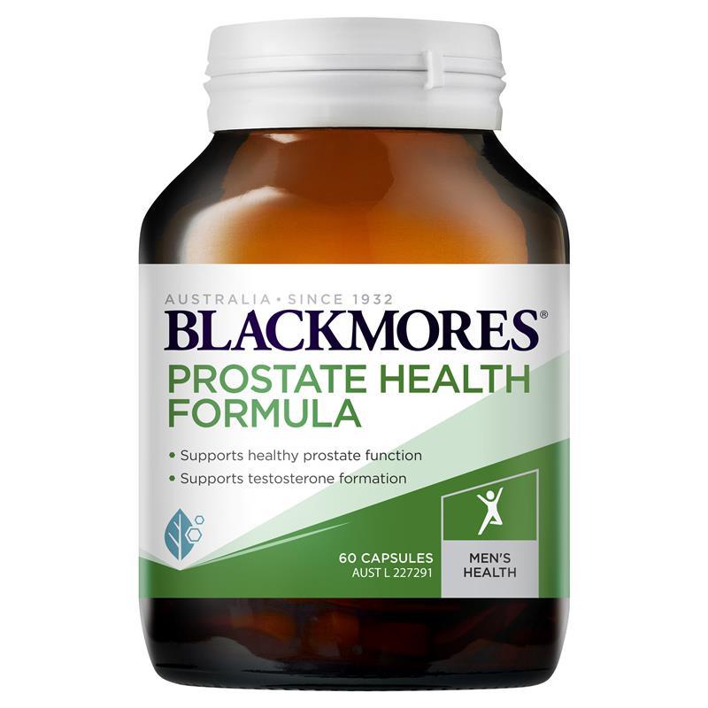พร้อมส่งฟรี Blackmores Prostate Health Formula 60 Capsules บำรุงต่อมลูกหมาก ทางเดินปัสสาวะ ฮอร์โมนเพศชาย