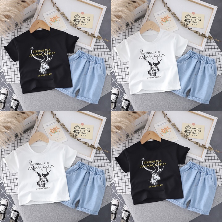 ha1550 เสื้อ+กางเกง size 80-120 จำนวน 5 ตัวต่อแพ็ค