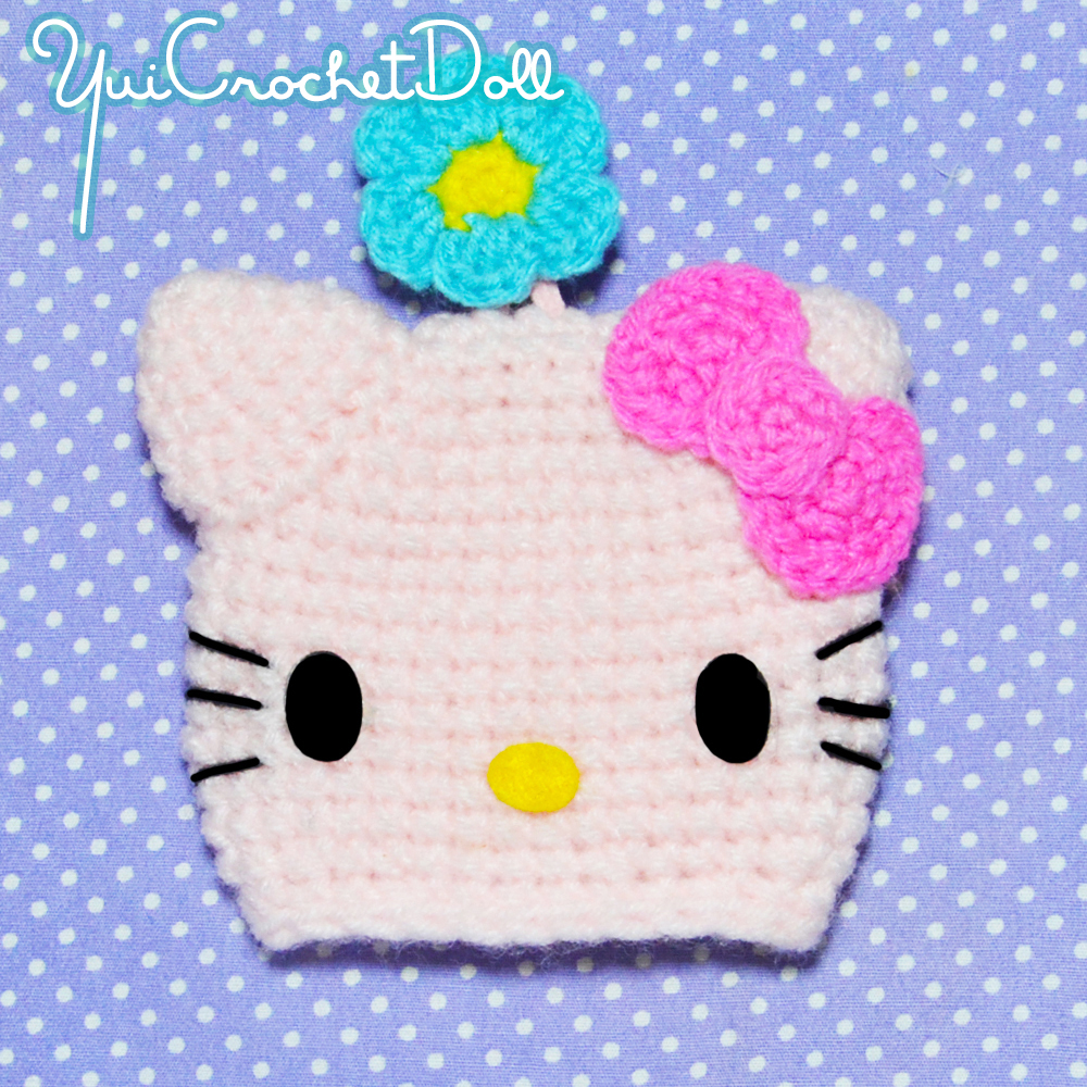 แพทเทิร์นที่ครอบพวงกุญแจ Crochet Key cover Pattern