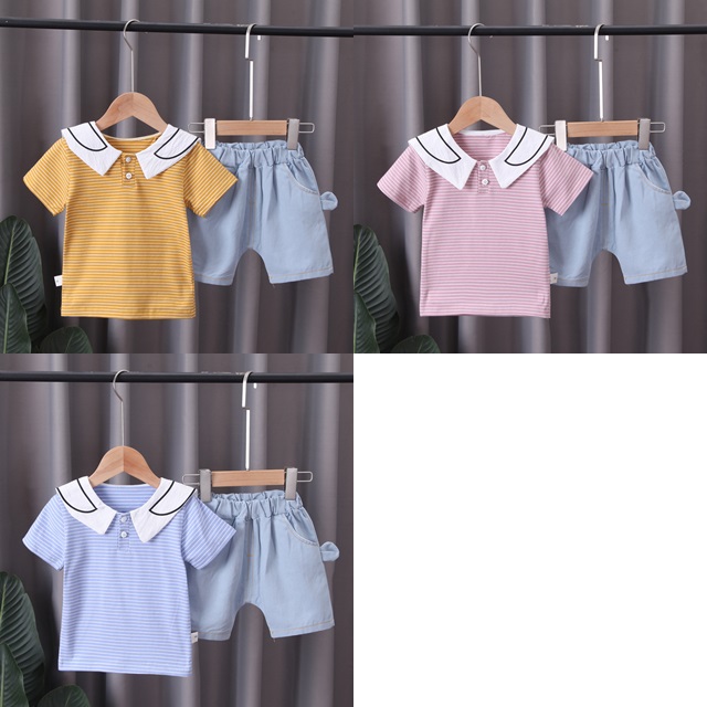 ha1593 เสื้อ+กางเกง size 80-110 จำนวน 4 ตัวต่อแพ็ค