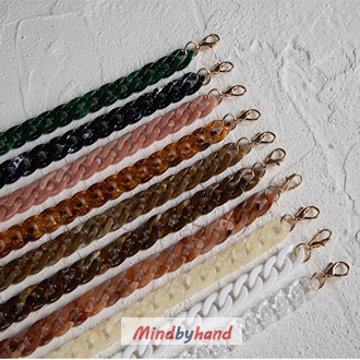 สายกระเป๋าอะคริลิคเรซิ่น ความยาว 60 cm.