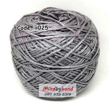 ไหมเบบี้ซิลค์ (ฺBaby Silk) รหัสสี 025 สีเทาเข้ม