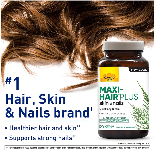 พร้อมส่ง บำรุงผม Country Life Maxi Hair Plus 5,000mg