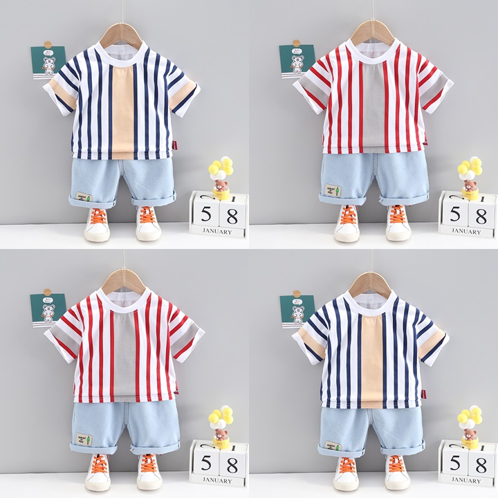 ha1487 เสื้อ+กางเกง size 80-110 จำนวน 4 ตัวต่อแพ็ค