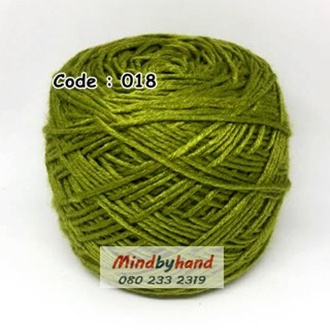 ไหมเบบี้ซิลค์ 50 กรัม สี 18 สีเขียวตอง