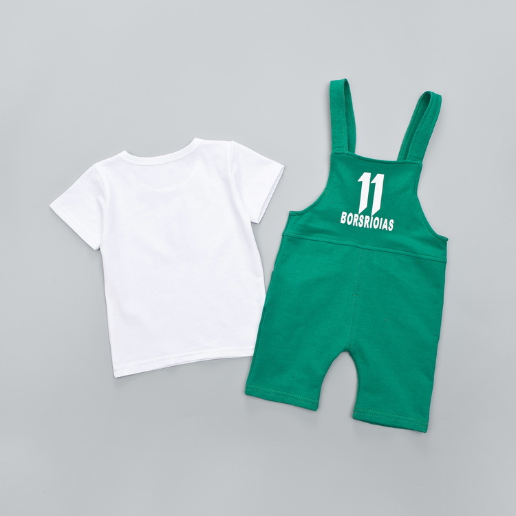 ha388 เสื้อ+กางเกงเอี๊ยม size 80-110 4ตัวต่อแพ็ค