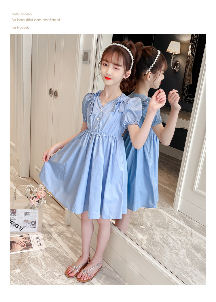 dr4999 เดรส เด็กโต 3 ตัวต่อแพ็ค 120-170 (เลือกไซส์ได้ให้ครบแพ็ค)