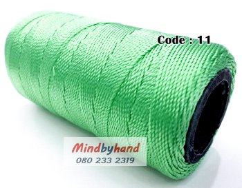 เชือกเอ็นนิ่ม ขนาด 1.5 มิล รหัสสี 11 Light green