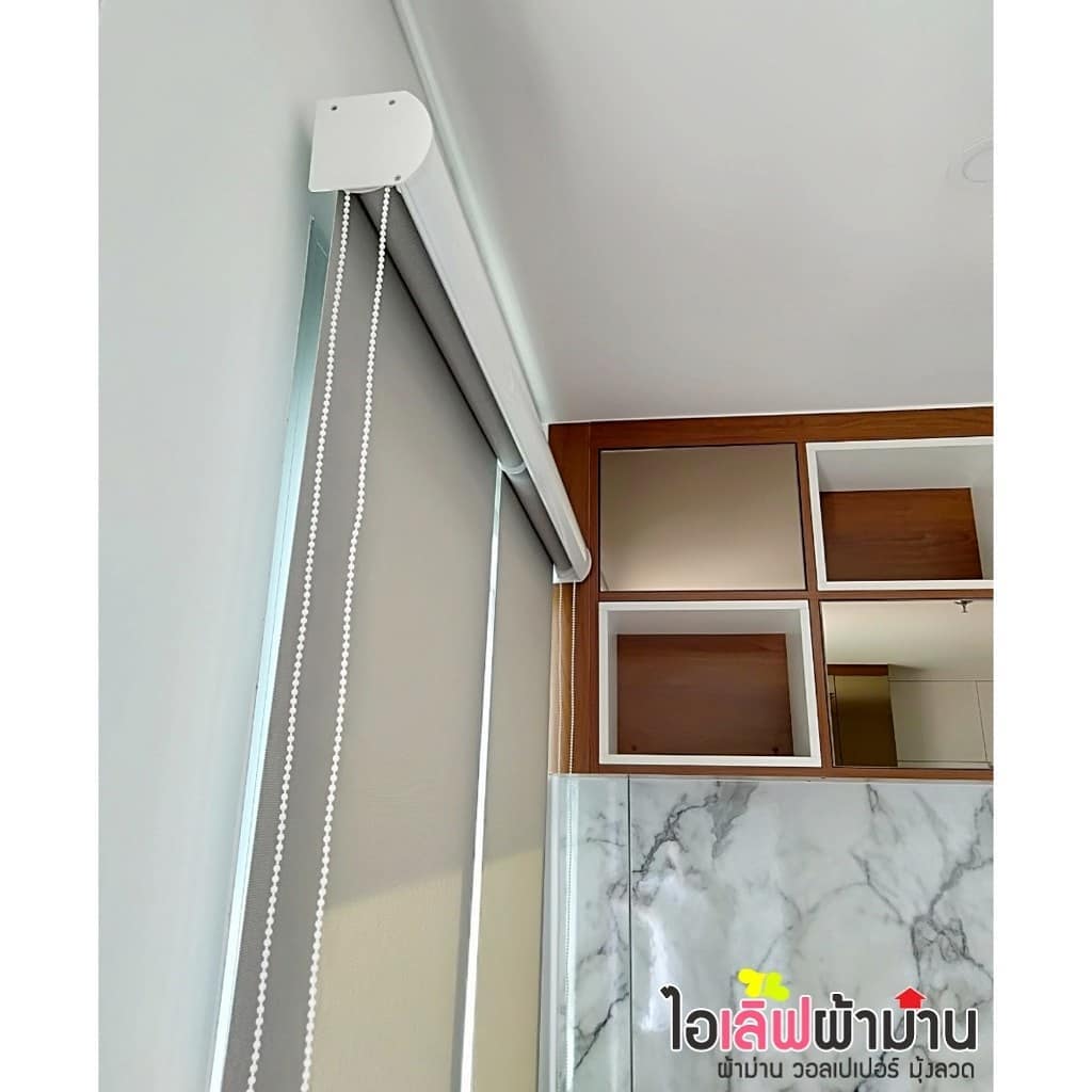 [C222] คอนโดลุมพินีเพลส รัชดา-สาธุ ม่านม้วน ม่านจีบ ผ้าโปร่ง