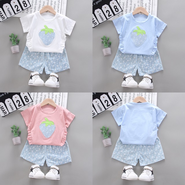 ha1422 เสื้อ+กางเกง size 80-110 จำนวน 4 ตัวต่อแพ็ค