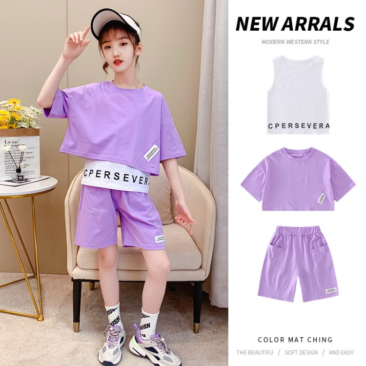 dr5215 เสื้อ+กางเกง เด็กโต 3 ตัวต่อแพ็ค 120-170 (เลือกไซส์ได้ให้ครบแพ็ค)