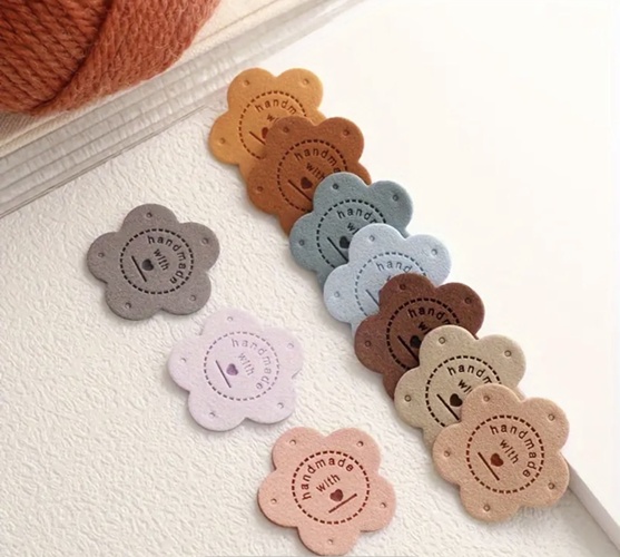 แผ่นหนัง Handmade รูปดอกไม้