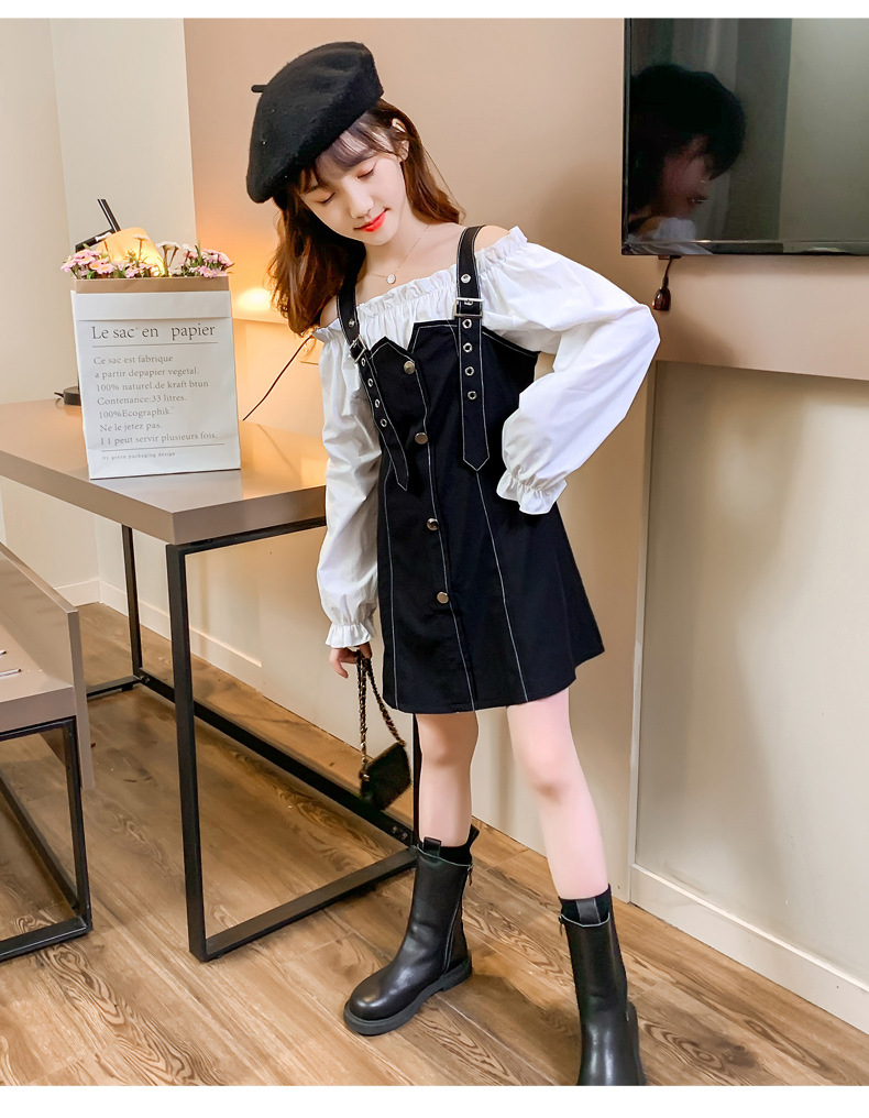 dr4505 เสื้อ+เดรส เด็กโต 3 ตัวต่อแพ็ค 110-160 (เลือกไซส์ได้ให้ครบแพ็ค)