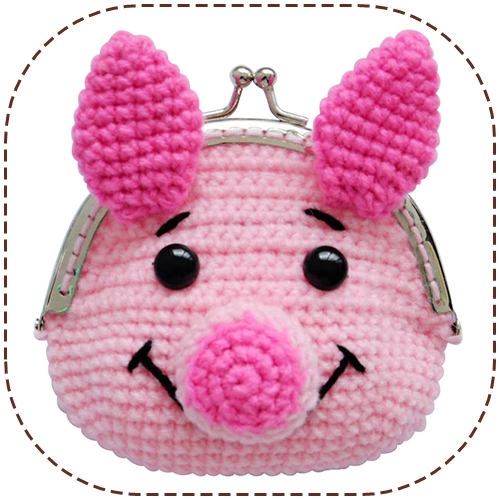 แพทเทิร์นกระเป๋าปิ๊กแป๊กไหมพรม ชุดที่ 1