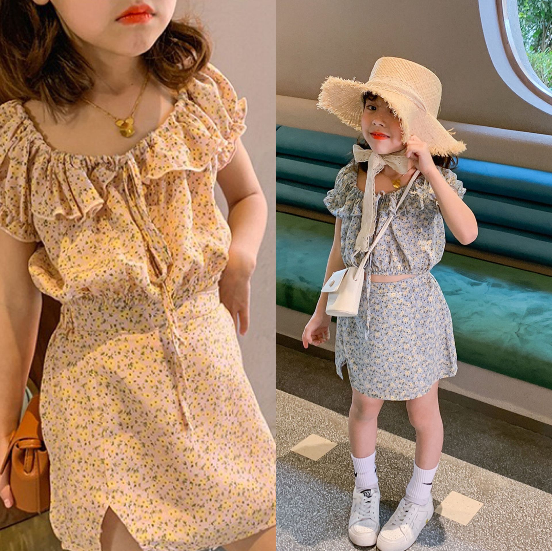 yy44 เสื้อ+กระโปรง size 7-15 5 ชุดต่อแพ็ค (เลือกไซส์ได้ ให้ครบแพ็ค)