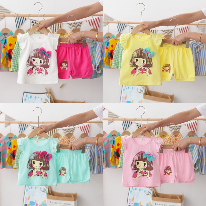 ha1567 เสื้อ+กางเกง size 80-110 จำนวน 4 ตัวต่อแพ็ค