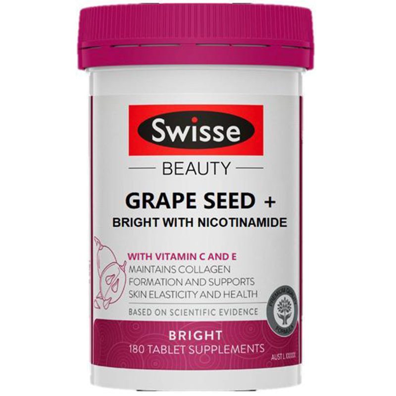 พร้อมส่ง สูตรพรีเมี่ยม Swisse Grape Seed + Nicotinamide