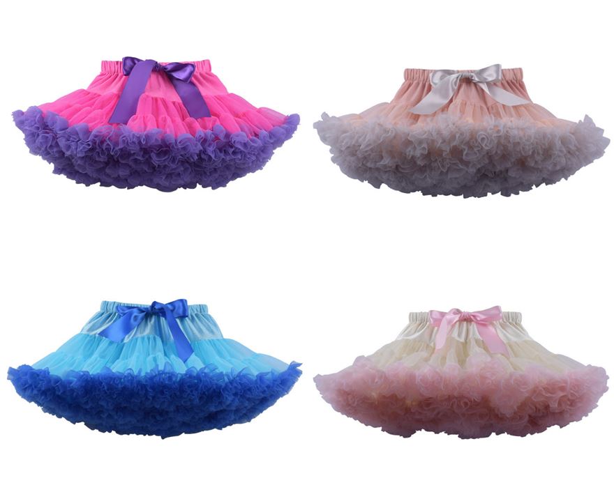 YL45 กระโปรง tutu size XL จำนวน 4 ตัวต่อแพ็ค (คละสีได้)