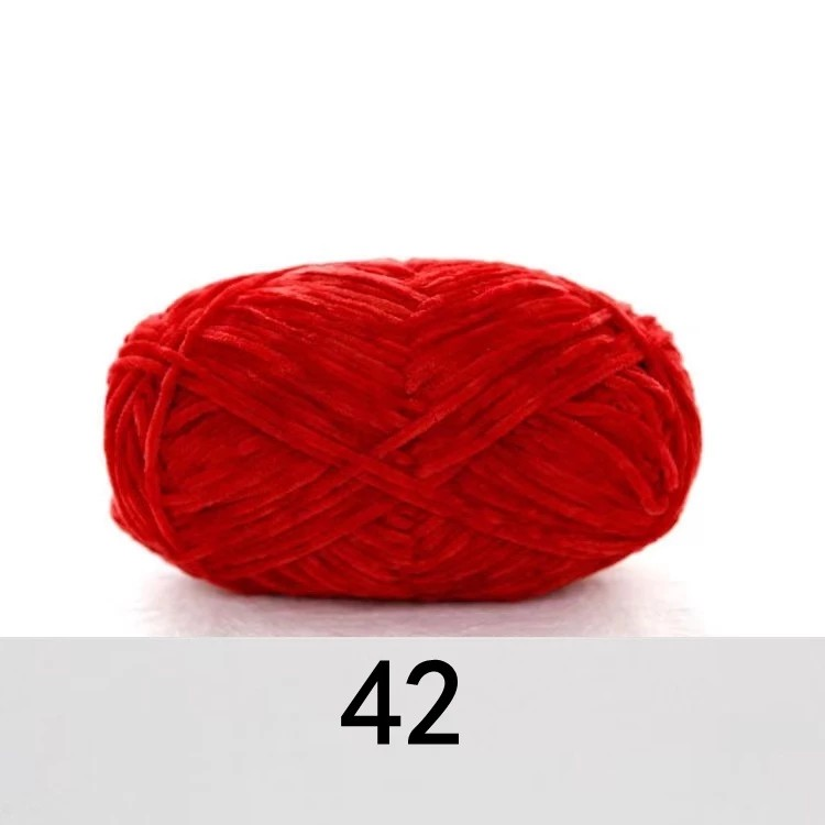 ไหมพรมกำมะหยี่เส้นเล็ก สี 42
